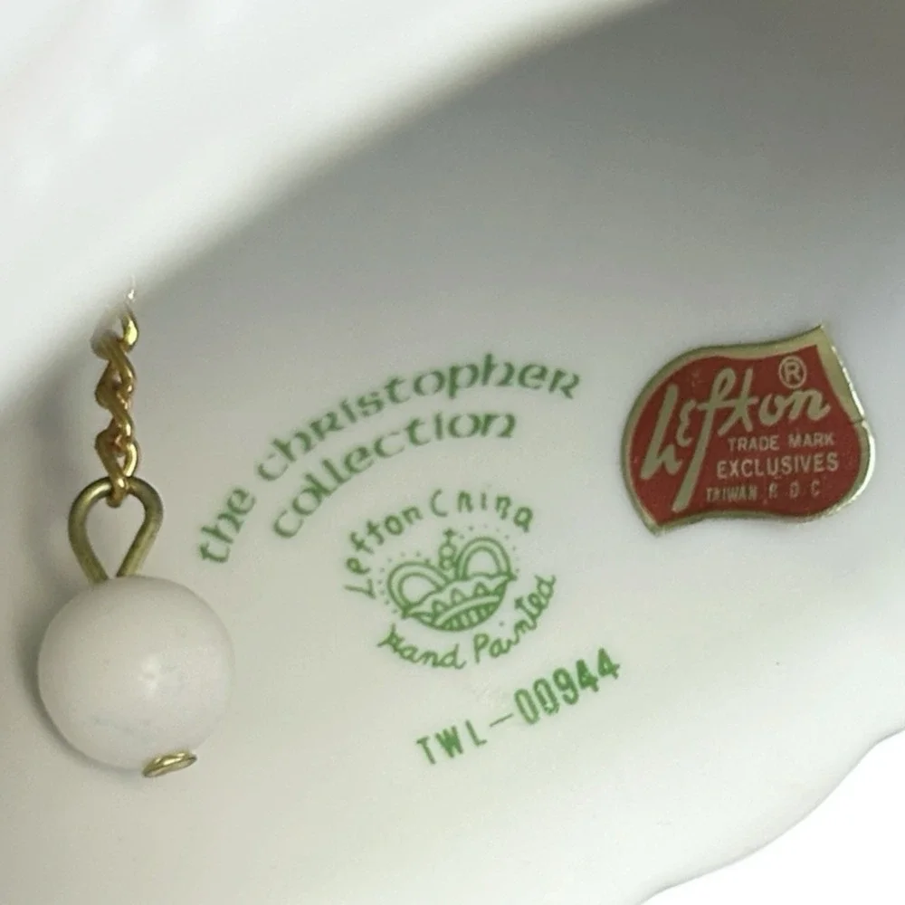Vintage LEFTON Christopher Collection Bisque Porcelain Wedding Bell TWL00944